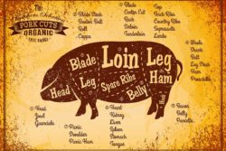 Schweinefleisch Diagramm – die verschiedenen Fleischschnitte