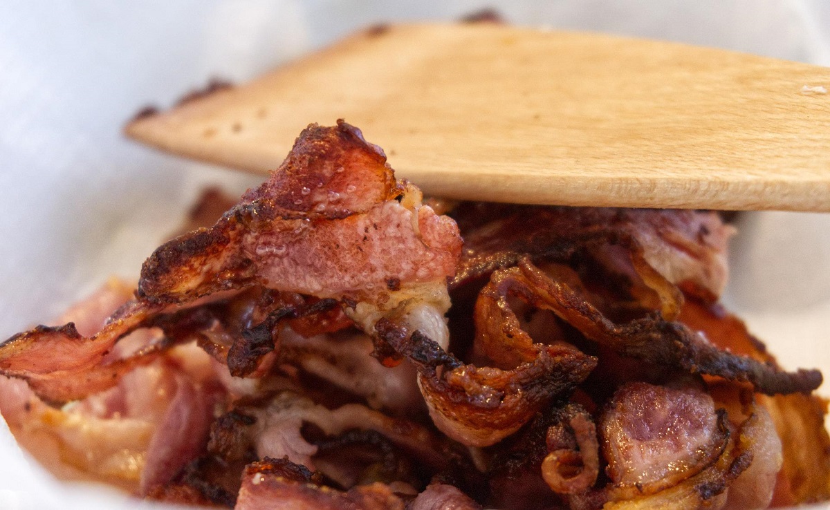 Bacon, gebraten