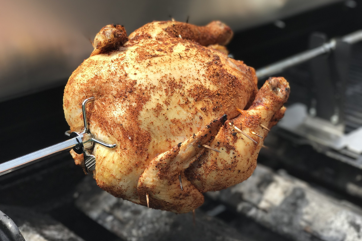 Brathähnchen Smoker