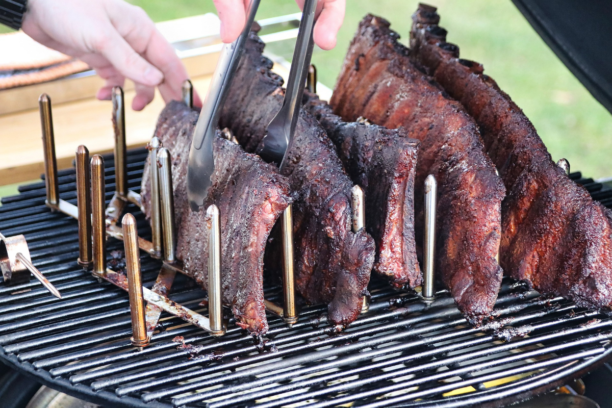 Rippchen auf dem Smoker