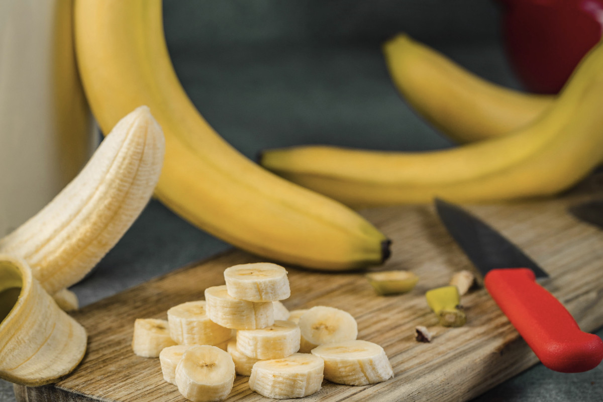 Bananen schneiden