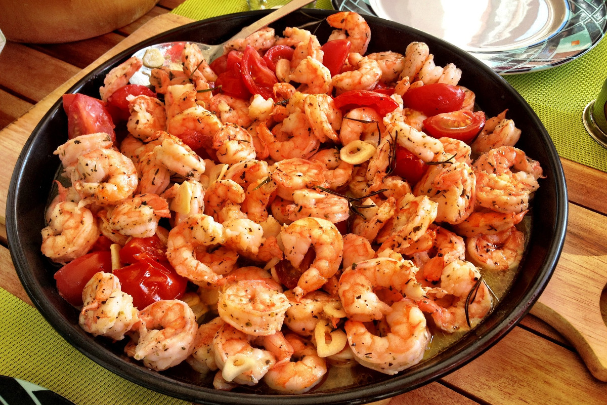Garnelenpfanne Grill