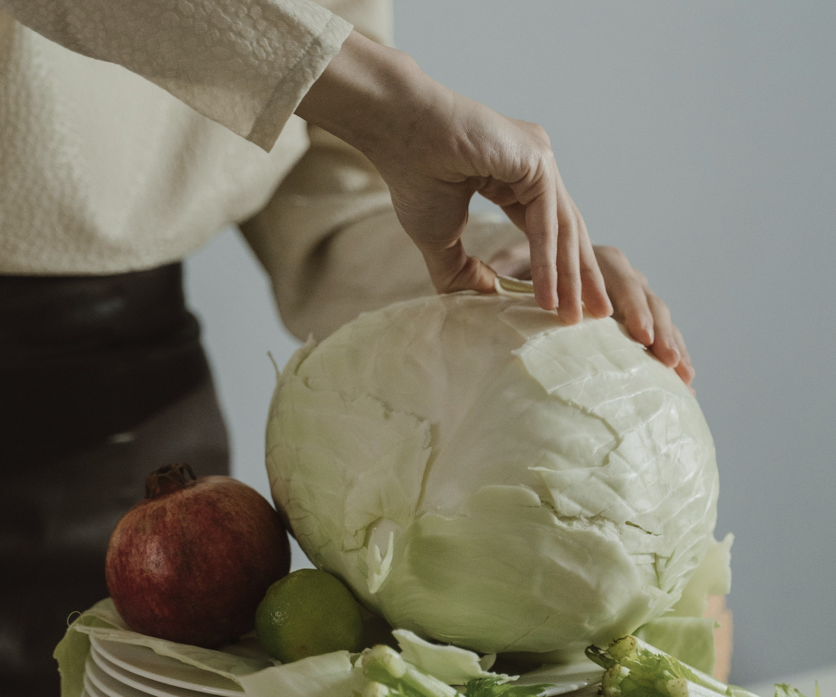 Weißkohl vorbereiten