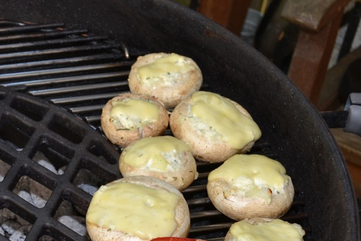 Gefüllte Riesenchampignons
