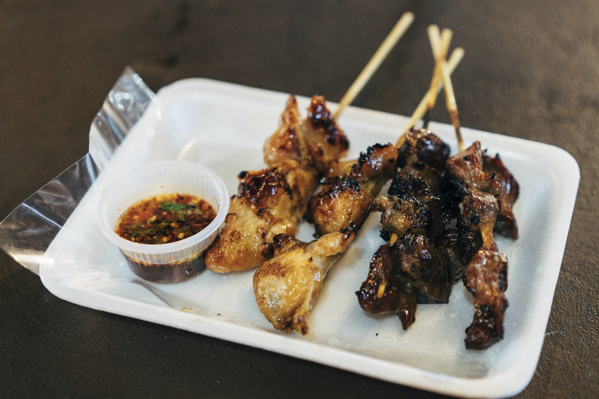 Gegrillte Hähnchenspieße Yakitori