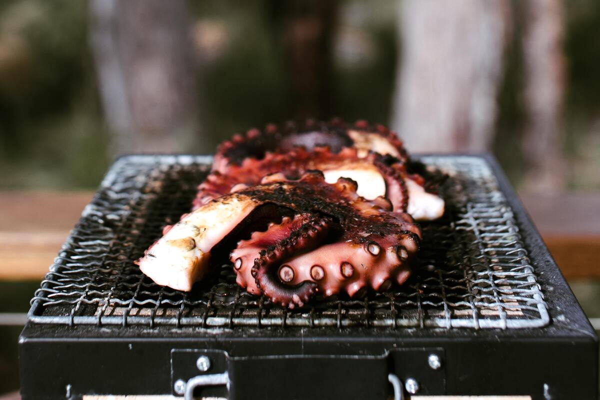 Meeresfrüchte Hibachi-Grill