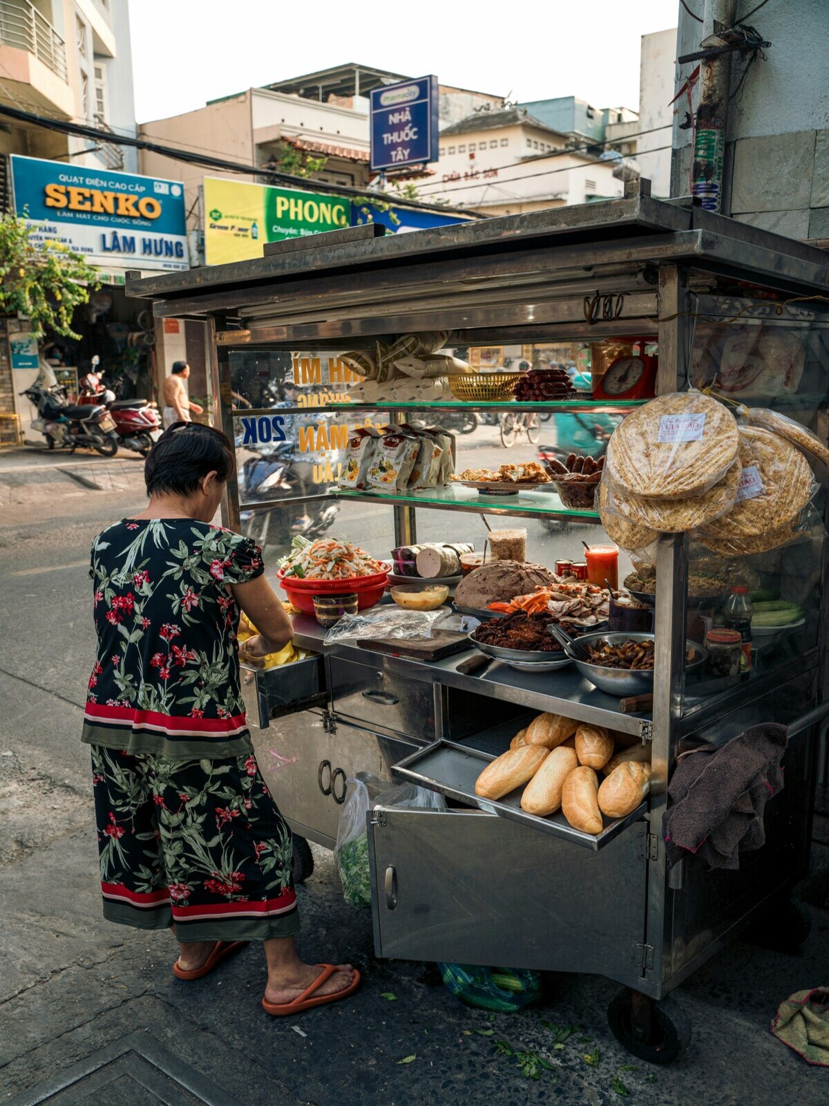 Bahn Mi Stand in Vietnam