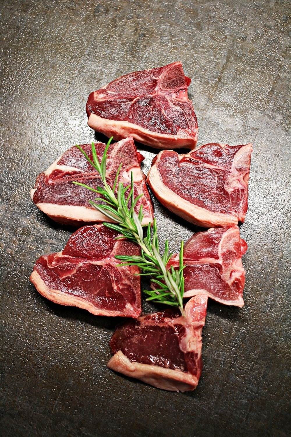 Lammfleisch geschnitten