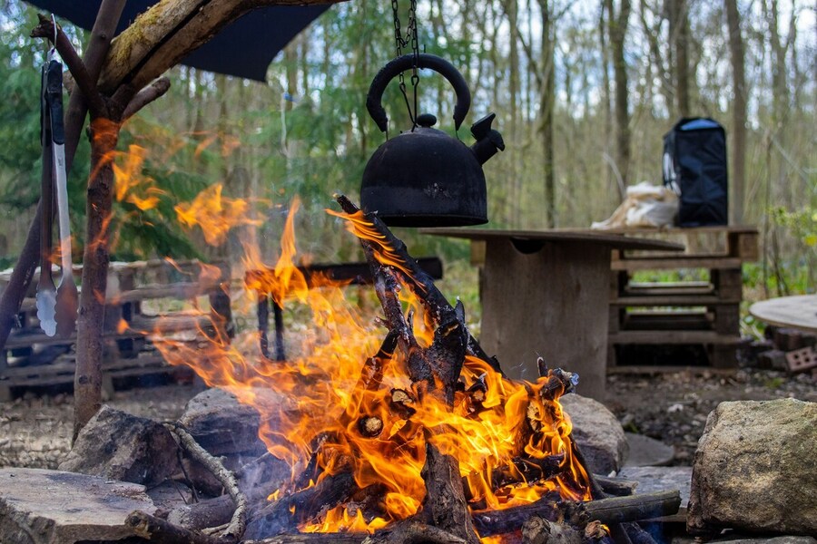 Kochen offenes Feuer