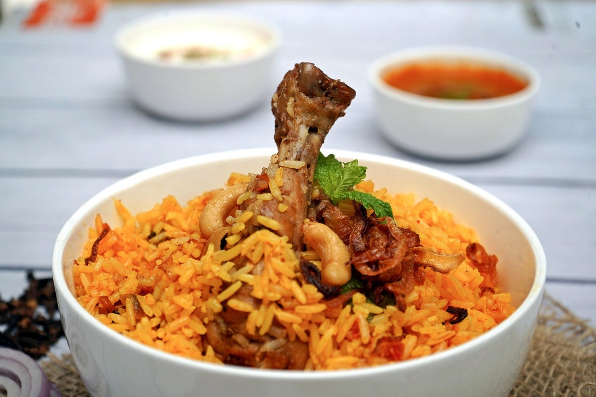 Jollof Rice mit Hühnchen