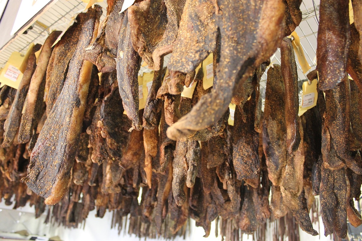 Biltong trocknen hängen