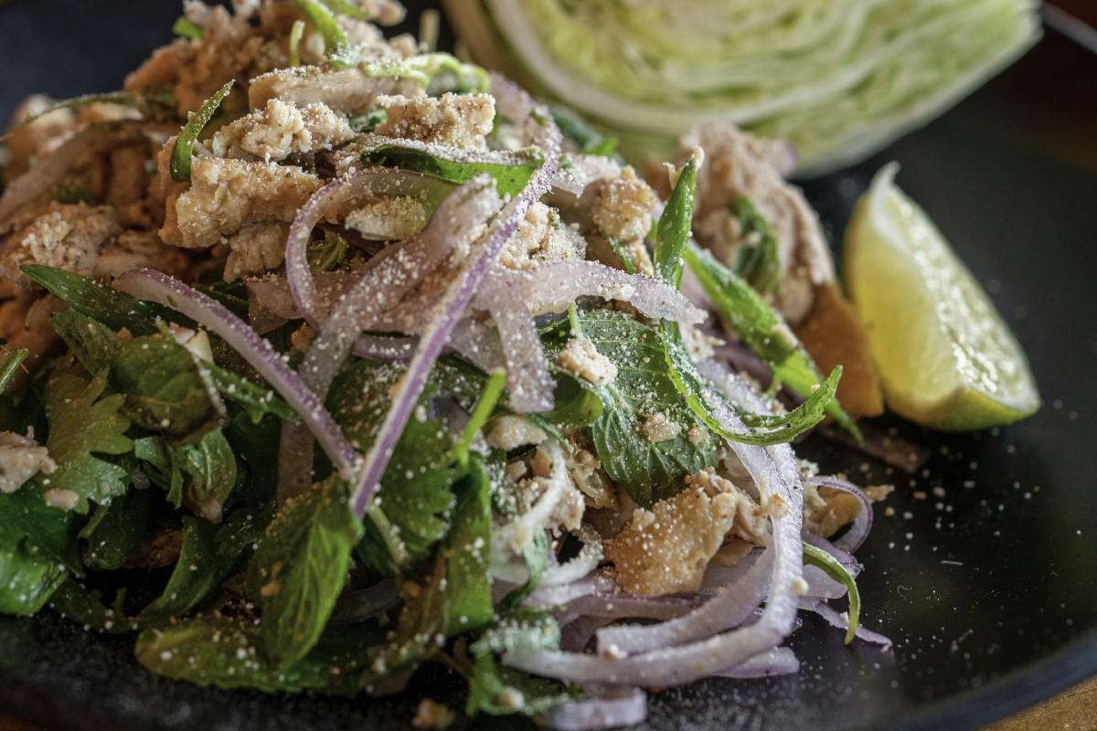 Laap - gehackter Fleischsalat aus Laos